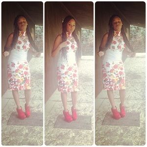 Floral bodycon dress