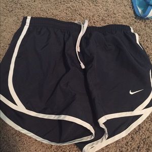 black and white KIDS nike shorts