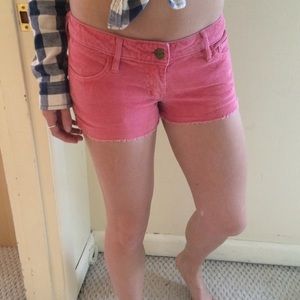 Roxy coral corduroy shorts