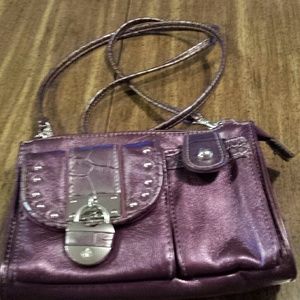 Purple Crossbody Bag, Kathy Van Zeeland