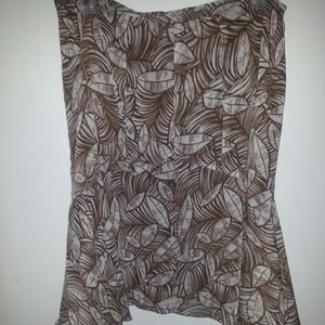 Flowing printed skirt