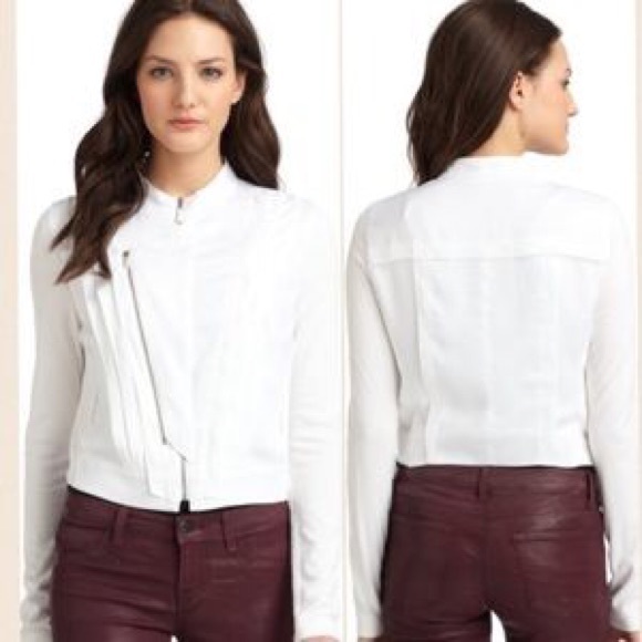 NWT BCBGMaxAzria Oren raw edge jacket