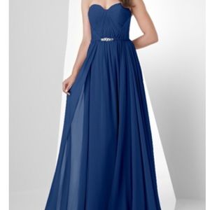 Royal blue  Chiffon Dress