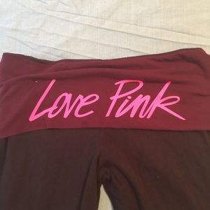 Pink yoga pants
