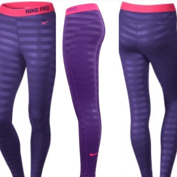 ❌❌Nike Hyperwarm Tights (Leggings) Purple - Picture 2 of 4