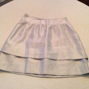 Silver, shimmery party skirt