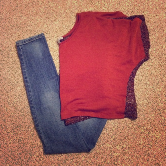 Crop top Charlotte Russe Extra Small Knitted Back