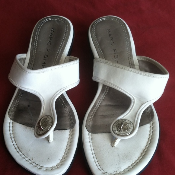 White sandals
