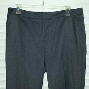 Gray Herringbone Dress Pants