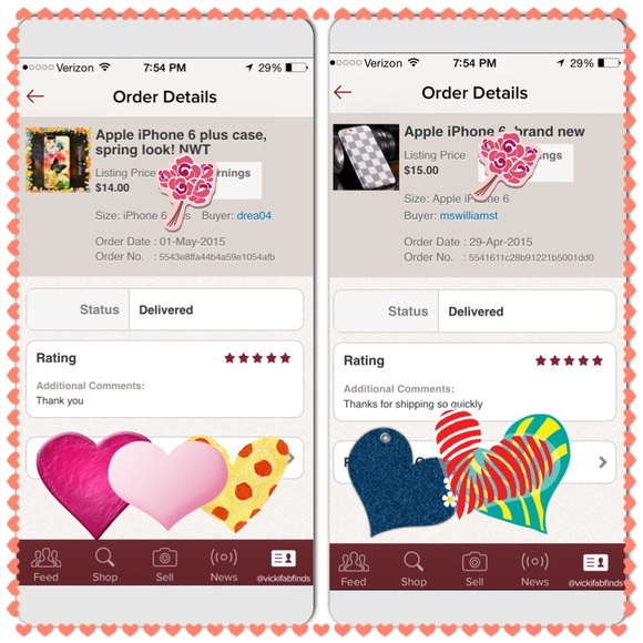 Love notes / ratings