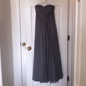 Grey bridesmaids dress