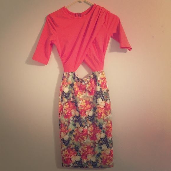 Mustard seed cut out dress