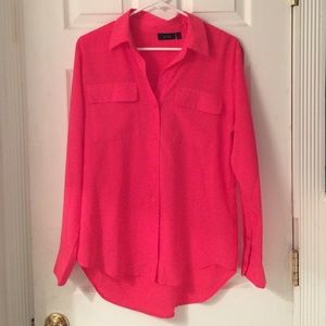 Hot pink blouse