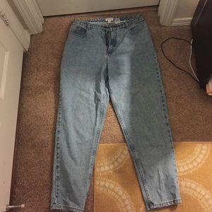 High waisted jeans