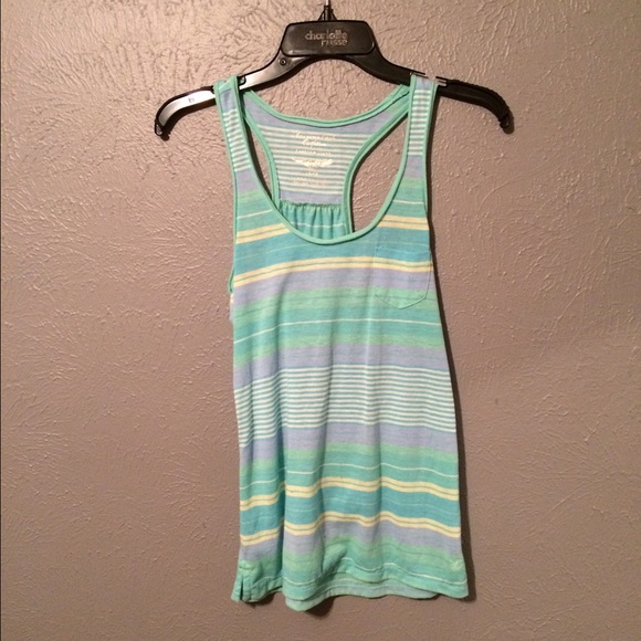 striped tank w pocket