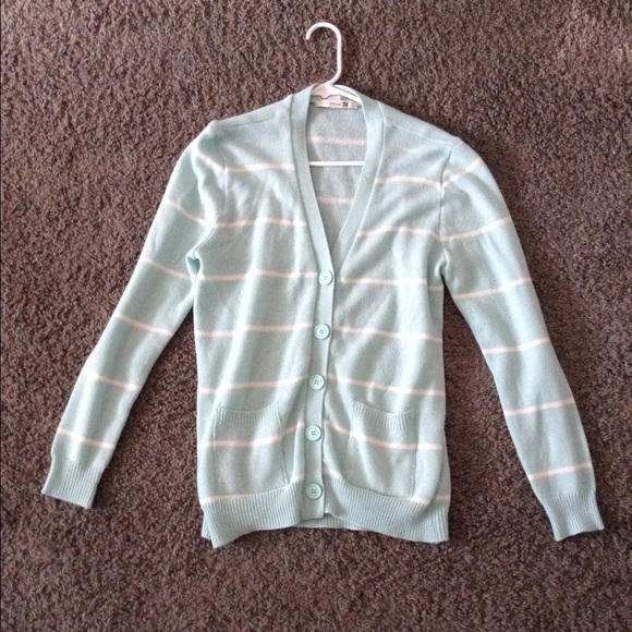 mint green cardigan - Picture 1 of 2