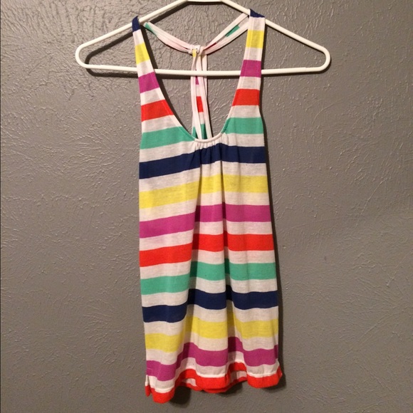 colorful striped tank