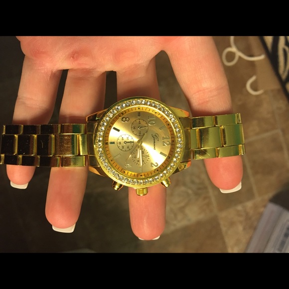 Gold Geneva watch!