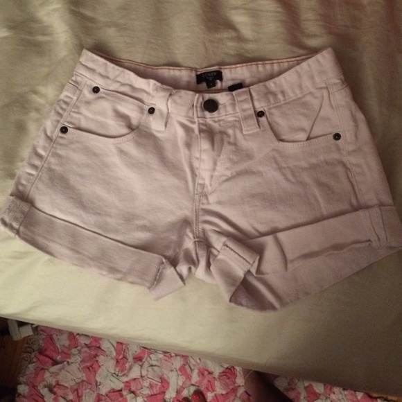 White jcrew shorts. Fit great and perfect length.