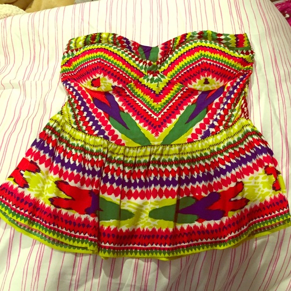 Bright colored tub top