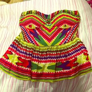 Bright colored tub top