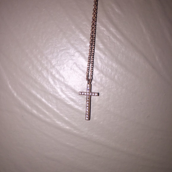 Rose Gold Cross Necklace