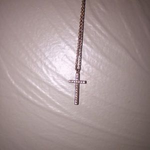 Rose Gold Cross Necklace