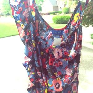 New, Floral one shoulder ruffled sundress