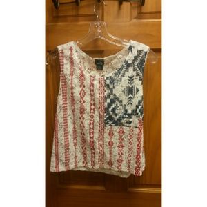 American flag lace shirt
