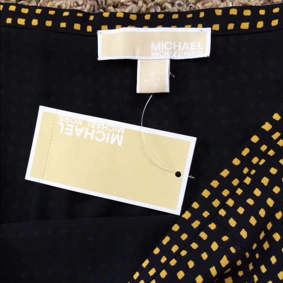 NWT☀️ Michael Kors Printed Flared Skirt - Picture 4 of 5