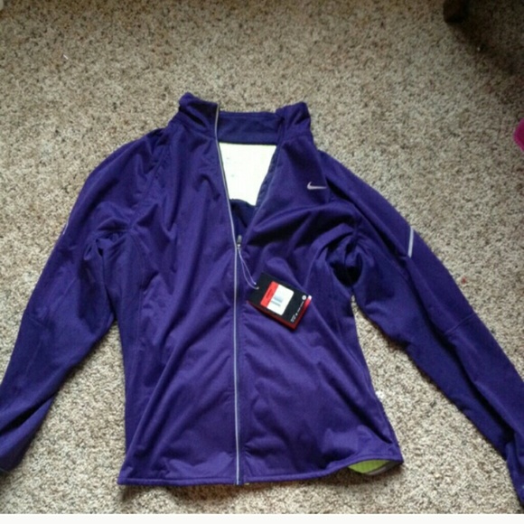 Purple Nike Dry Fit Jacket.