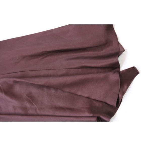 NWT Banana Republic Asymmetrical Brown Silk skirt - Picture 2 of 3