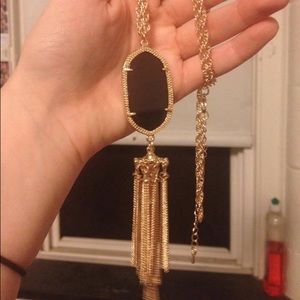 SOLD Black tassel necklace