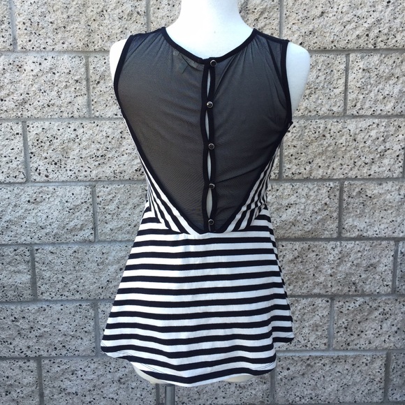 Stripe Chevron Peplum Top - Picture 2 of 3