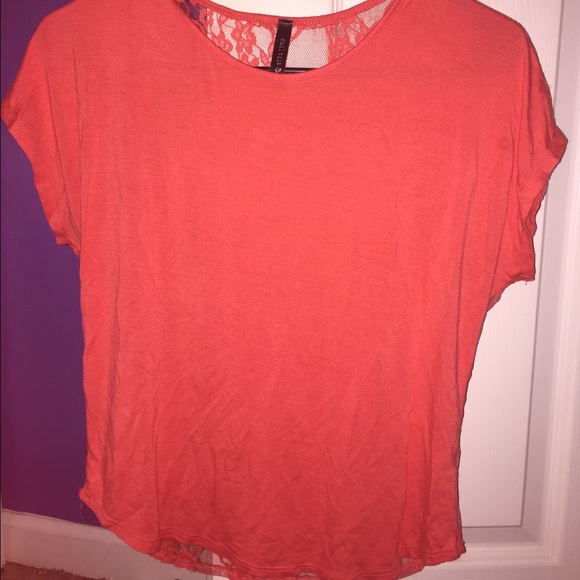 Orange/lace shirt