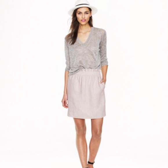 J. Crew Linen-Cotton City Mini (navy) - Picture 2 of 3