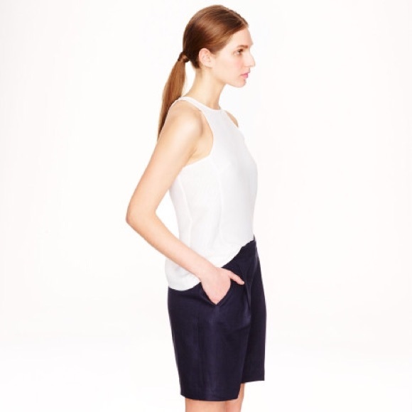 J. Crew Linen-Cotton City Mini (navy) - Picture 3 of 3