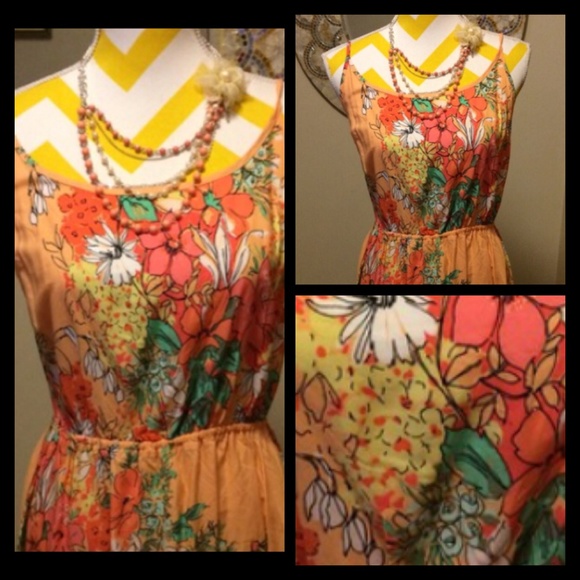 Floral Spaghetti Strap Dress - Picture 4 of 8