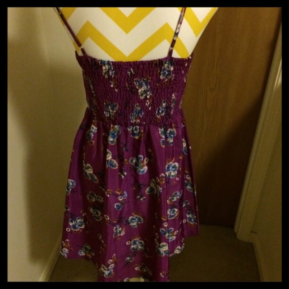 Purple High-Low Dress - Picture 2 of 3