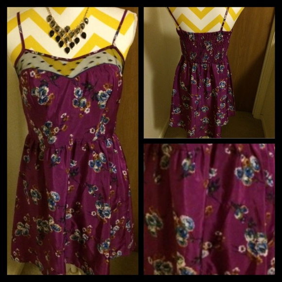 Purple High-Low Dress - Picture 3 of 3