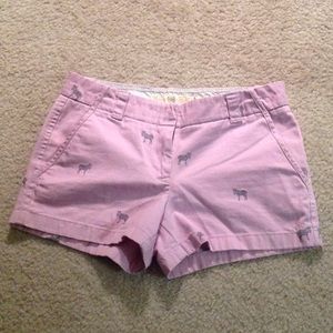 3" broken in JCrew chino shorts