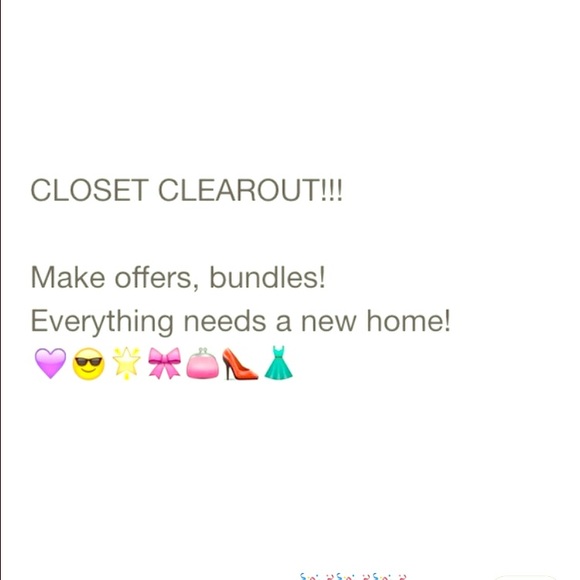 Closet clear out, make a reasonable offer!