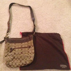 Genuine COACH Big C Brown Purse