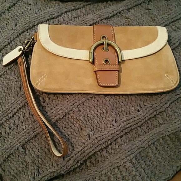 Coach Tan Wristlet