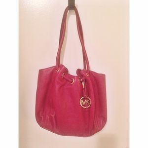 Michael Kors- AUTHENTIC Red Leather Bag