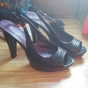 Madden girl sling back heels