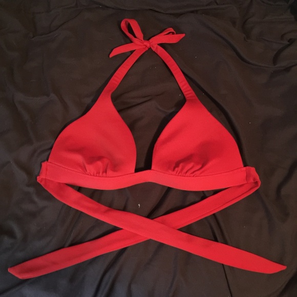 Bright red VS halter L