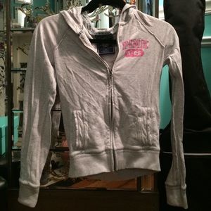 Pink Brand Gray Hoodie