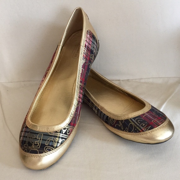 Coach Tartan Shoes Size 8