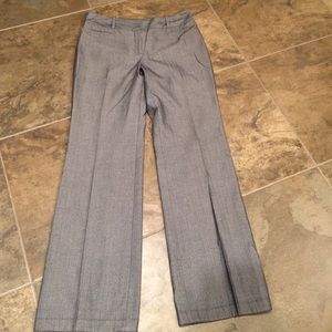 Black herringbone slacks